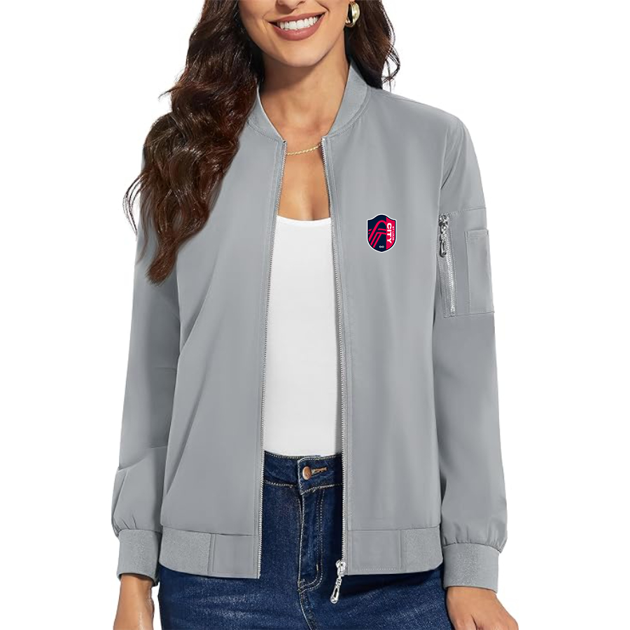Women's  St. Louis City Soccer Premium Bomber Jacket Outerwear